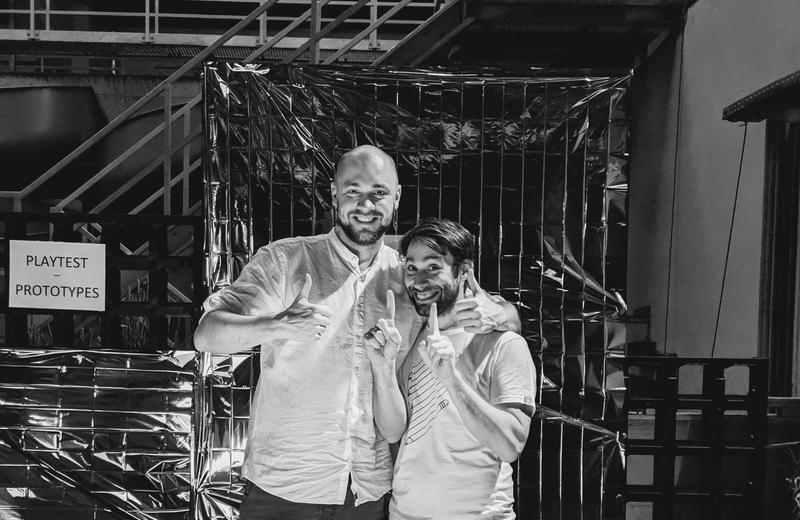 The founders Julian and Roman at Spielefest 2018 in Cologne, Germany.